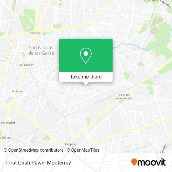 First Cash Pawn map