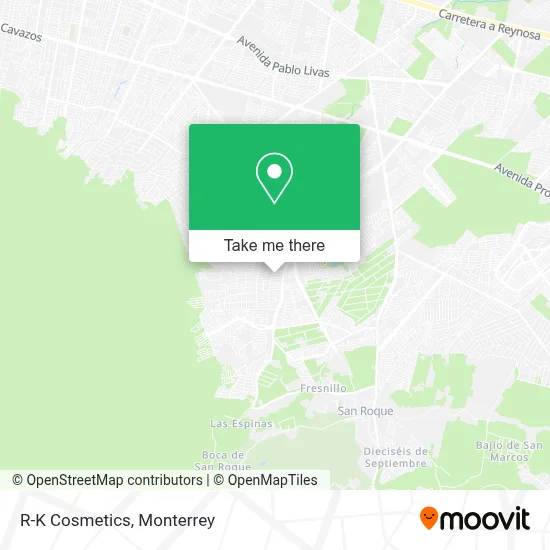 R-K Cosmetics map