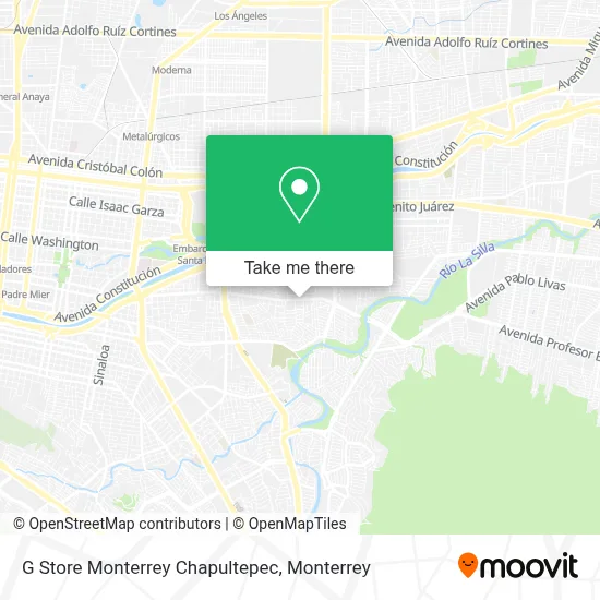 G Store Monterrey Chapultepec map