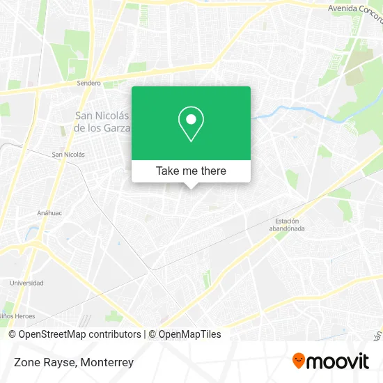 Zone Rayse map