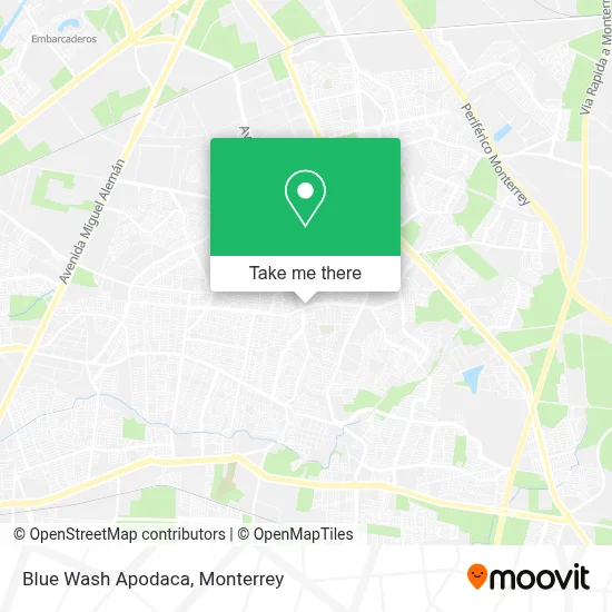 Blue Wash Apodaca map