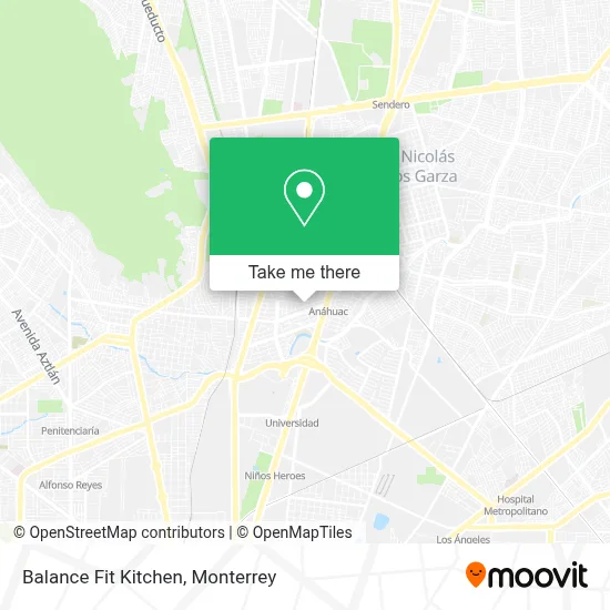 Balance Fit Kitchen map