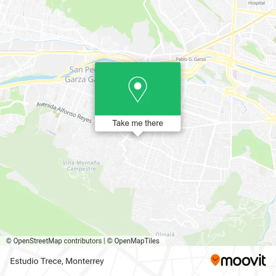 Estudio Trece map