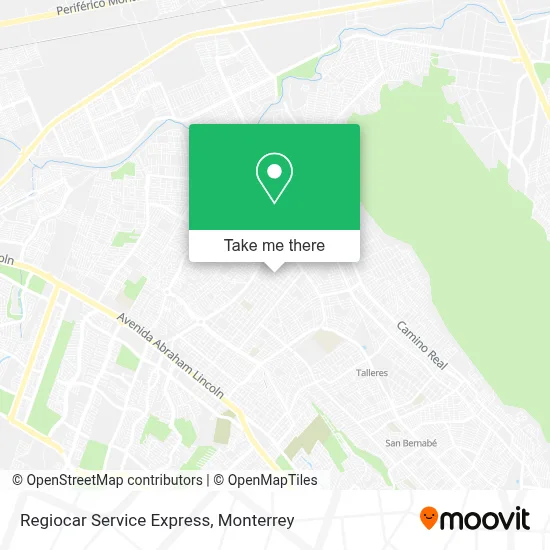 Regiocar Service Express map