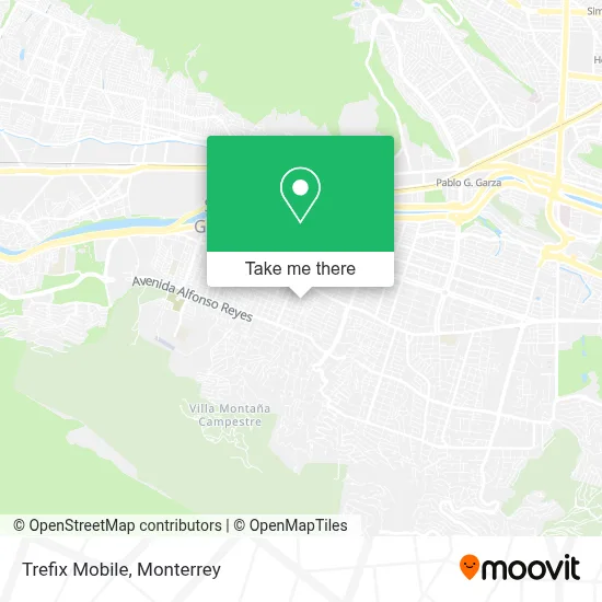 Trefix Mobile map