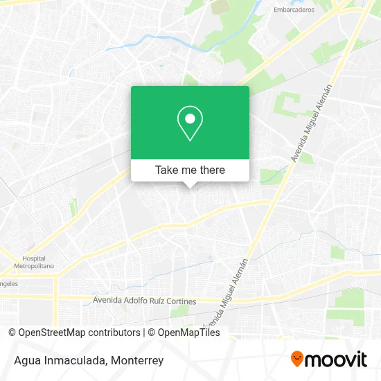 Agua Inmaculada map