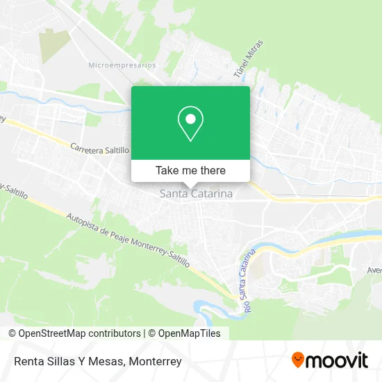 Renta Sillas Y Mesas map