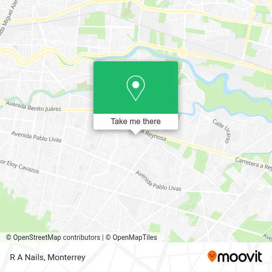 R A Nails map