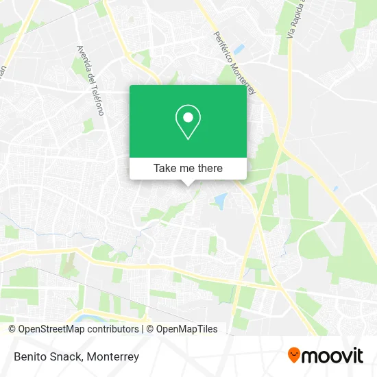 Benito Snack map