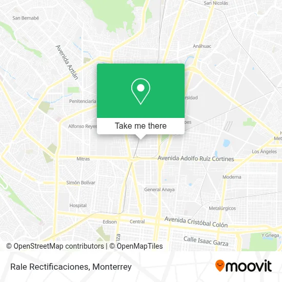 Rale Rectificaciones map