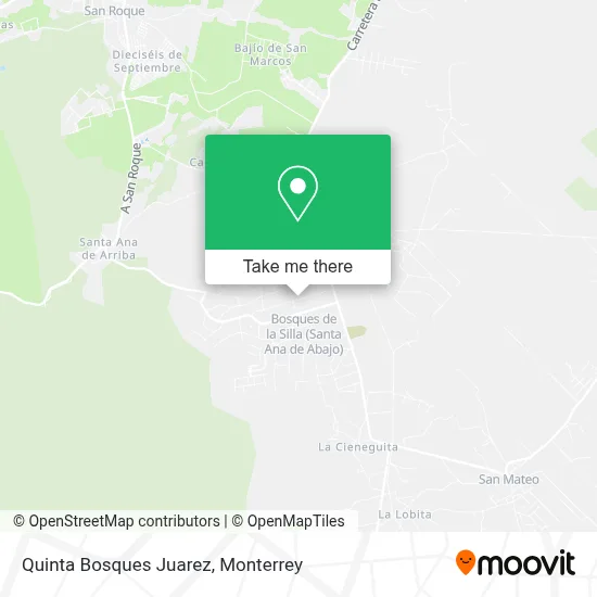 Quinta Bosques Juarez map