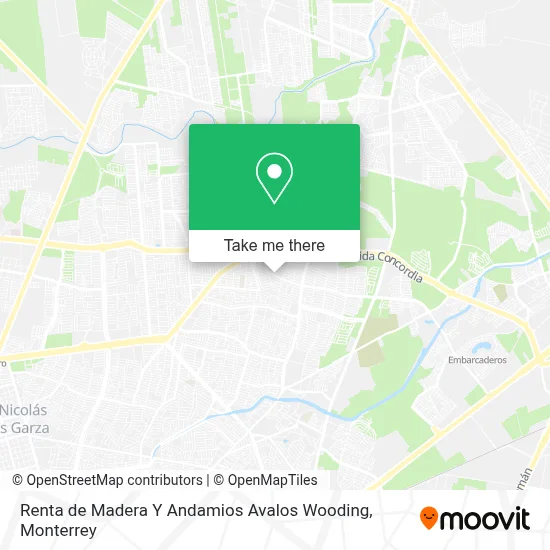 Renta de Madera Y Andamios Avalos Wooding map