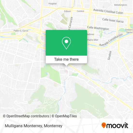Mulligans Monterrey map