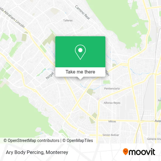 Ary Body Percing map