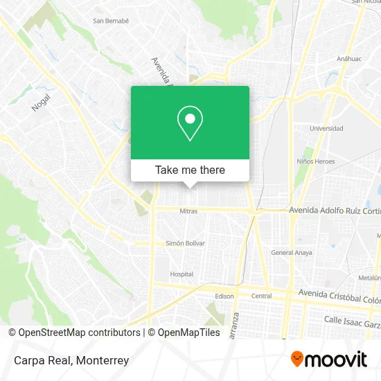 Carpa Real map
