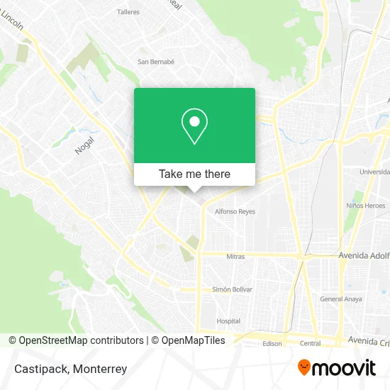 Castipack map