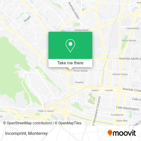 Incomprint map