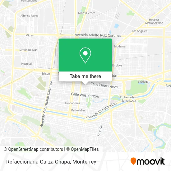 Refaccionaria Garza Chapa map