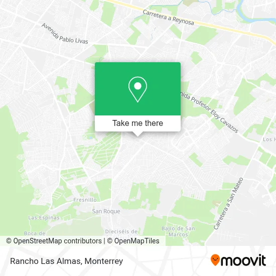 Rancho Las Almas map
