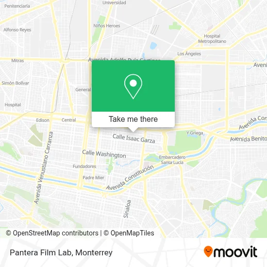 Pantera Film Lab map
