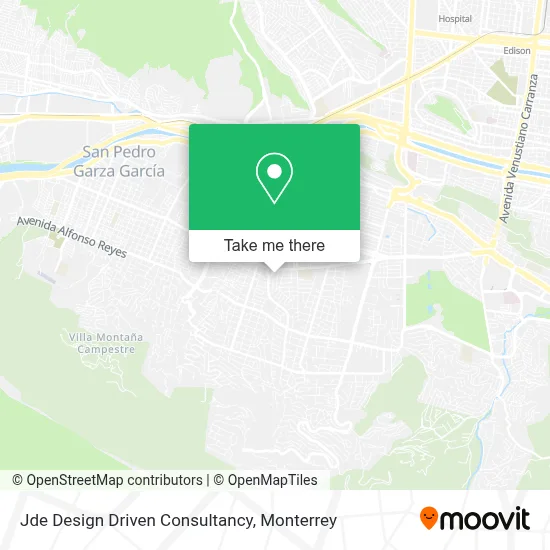 Jde Design Driven Consultancy map