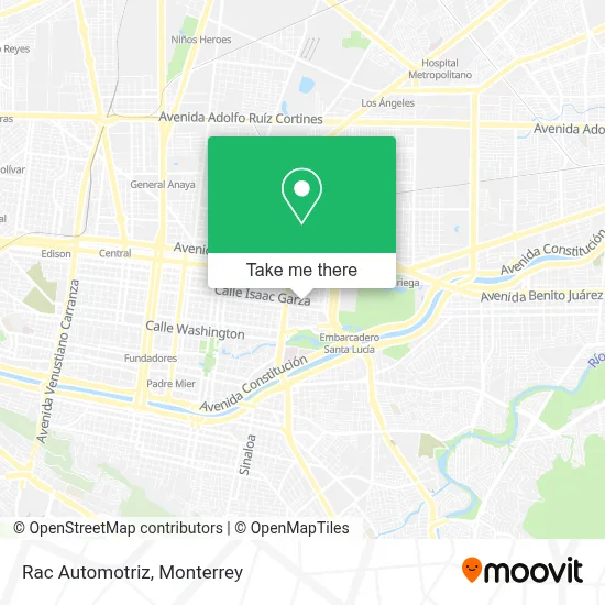 Rac Automotriz map