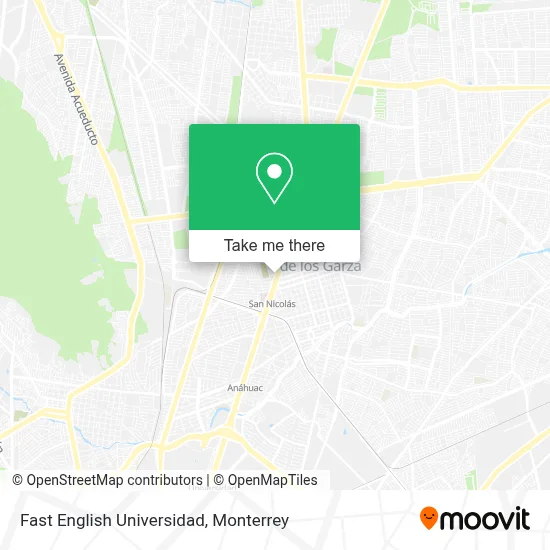 Fast English Universidad map