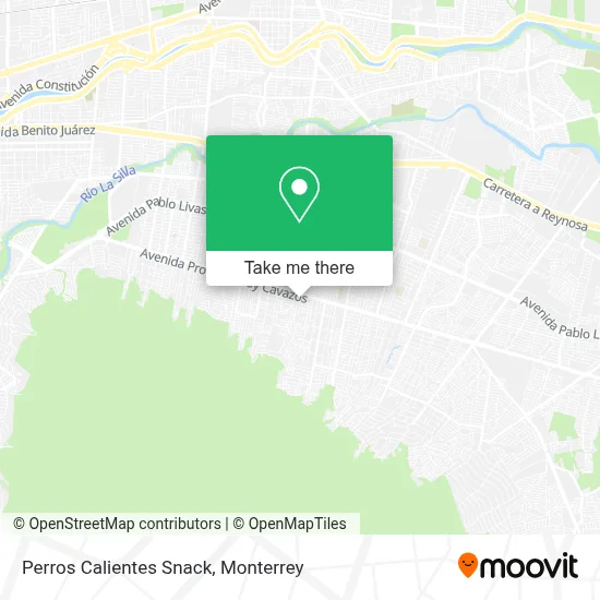 Perros Calientes Snack map