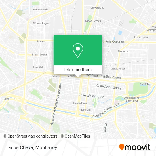 Tacos Chava map