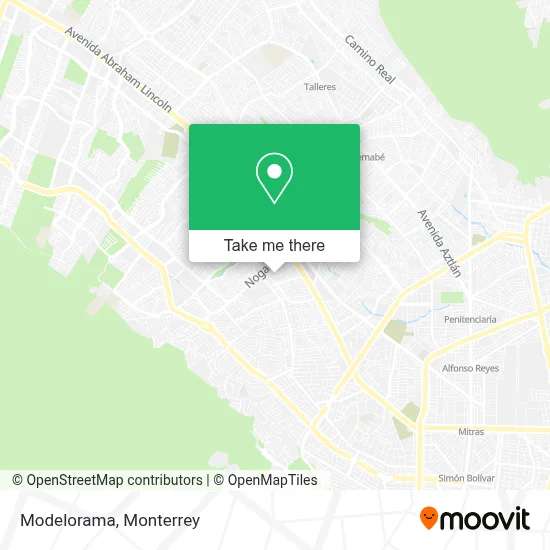 Modelorama map