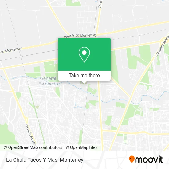 La Chula Tacos Y Mas map