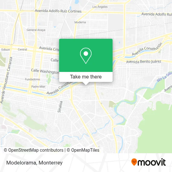 Modelorama map
