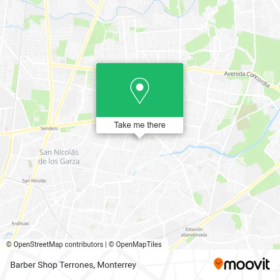 Barber Shop Terrones map