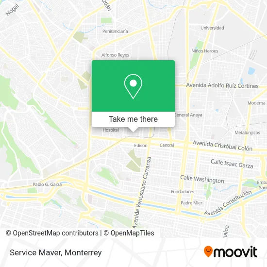 Service Maver map