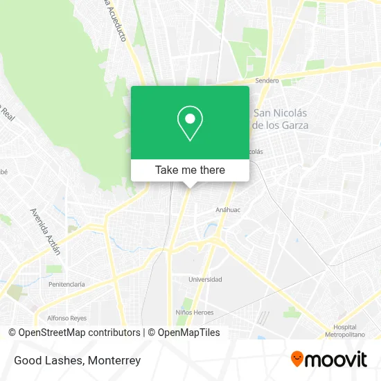 Good Lashes map