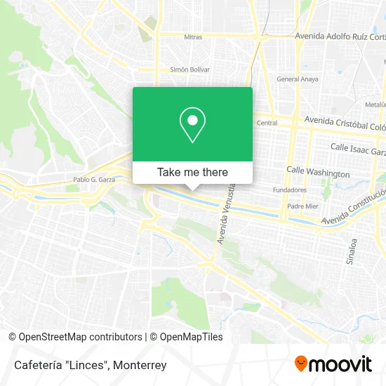 Cafetería "Linces" map