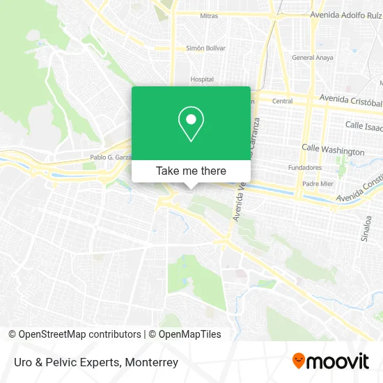 Uro & Pelvic Experts map