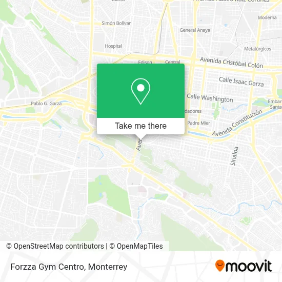Forzza Gym Centro map