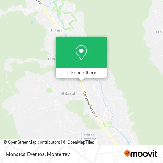 Monarca Eventos map