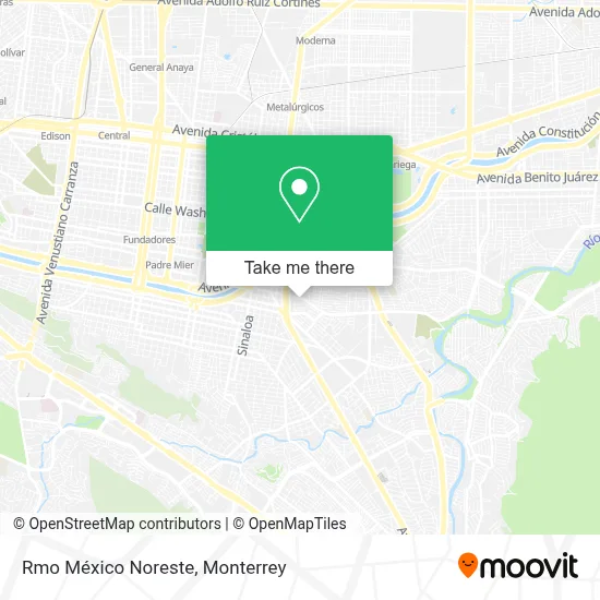 Rmo México Noreste map