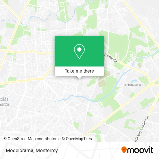 Modelorama map