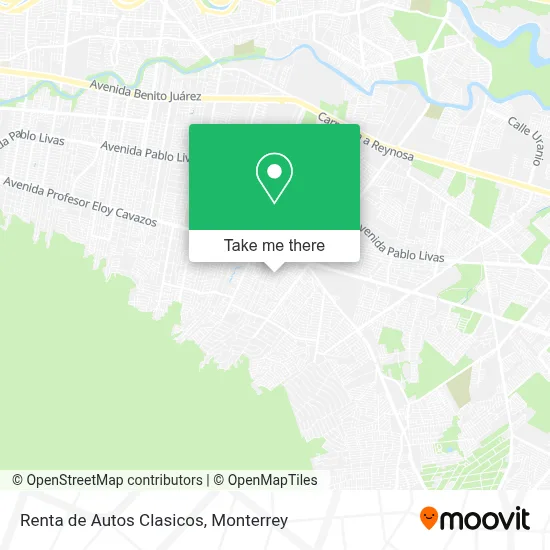 Renta de Autos Clasicos map