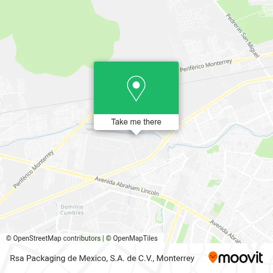 Rsa Packaging de Mexico, S.A. de C.V. map