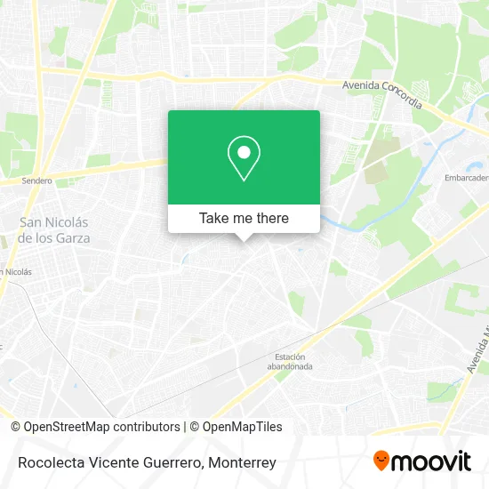 Rocolecta Vicente Guerrero map