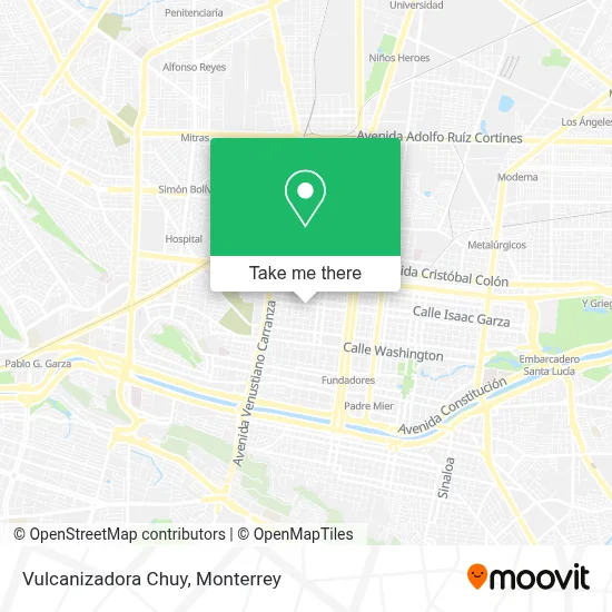 Vulcanizadora Chuy map