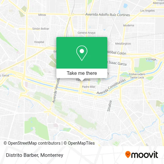 Distrito Barber map