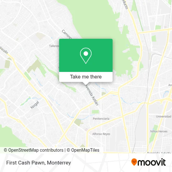 First Cash Pawn map
