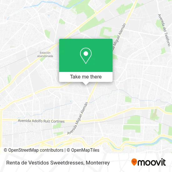 Renta de Vestidos Sweetdresses map