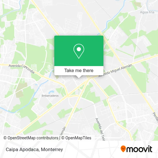 Caipa Apodaca map