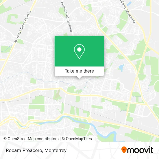 Rocam Proacero map